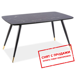 Стол обеденный Signal Cyryl I 140x80 Черный эффект...